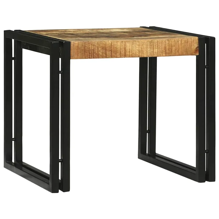 Table basse 2 pcs Marron 48 x 40 x 40 cm Bois de mangue massif