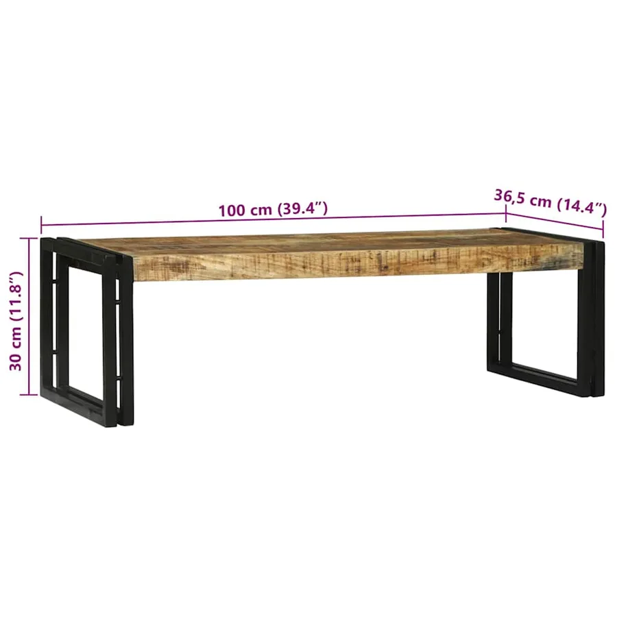Table basse 2 pcs Marron 48 x 40 x 40 cm Bois de mangue massif - 12