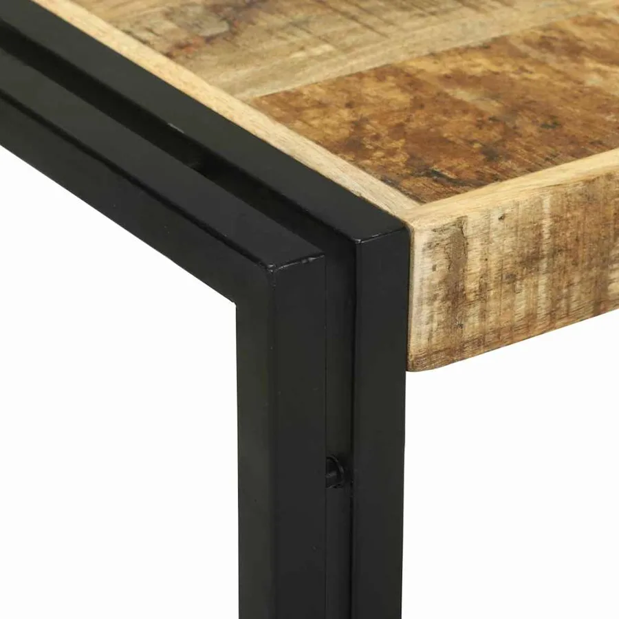 Table basse 2 pcs Marron 48 x 40 x 40 cm Bois de mangue massif - 7