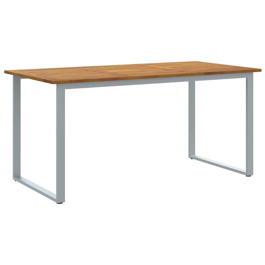Ensemble de salle à manger pour jardin 7 pcs Gris - 5