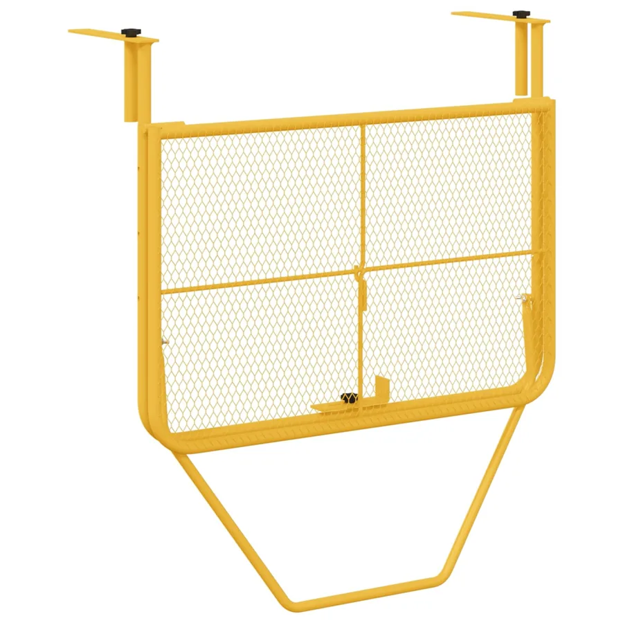Table Suspendue de Balcon Moutarde 60 x 39 x 65 cm Acier - 3