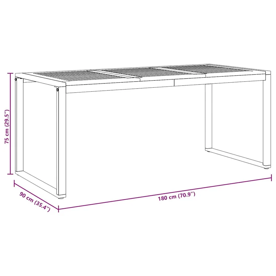 Ensemble de salle à manger pour jardin 5 pcs Gris - 12