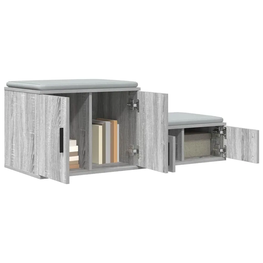 Armoire de rangement 2 pcs Gris Sonoma 127 x 41 x 40 cm - 3