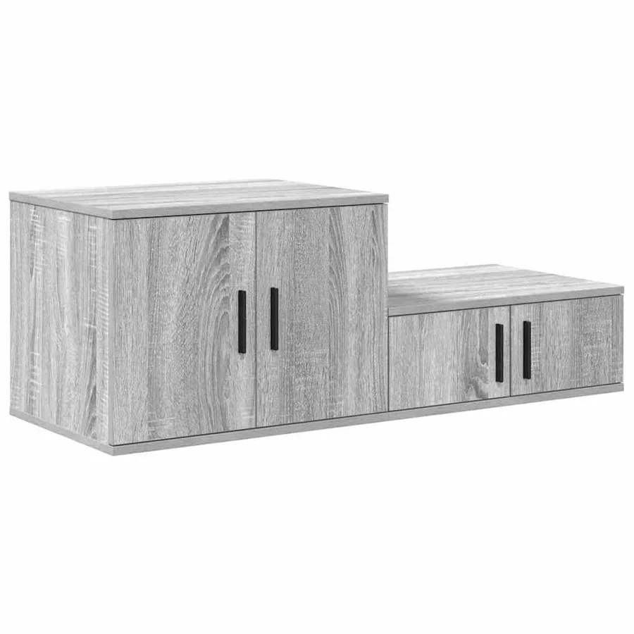 Armoire de rangement 2 pcs Gris Sonoma 127 x 41 x 40 cm - 5