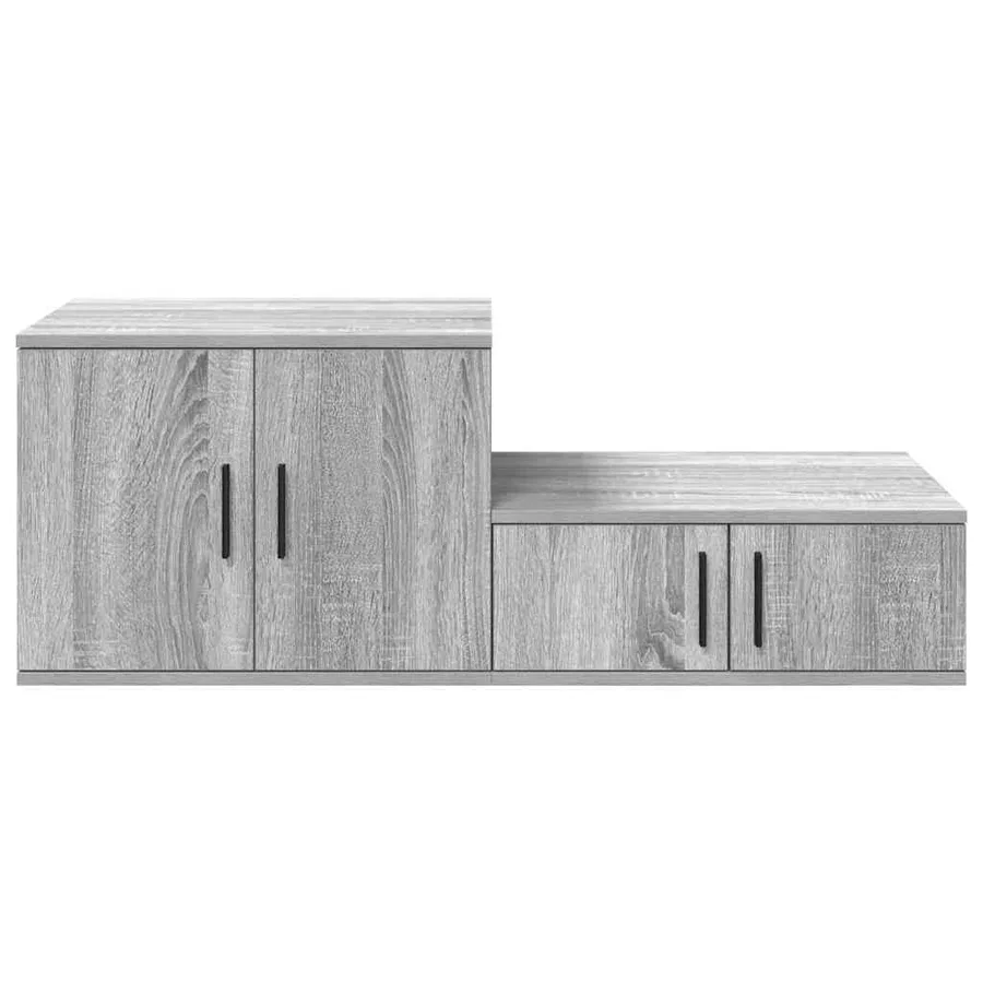Armoire de rangement 2 pcs Gris Sonoma 127 x 41 x 40 cm - 7