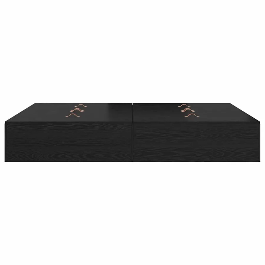Cadre de lit avec rangement Chêne noir 135 x 190 cm - 7