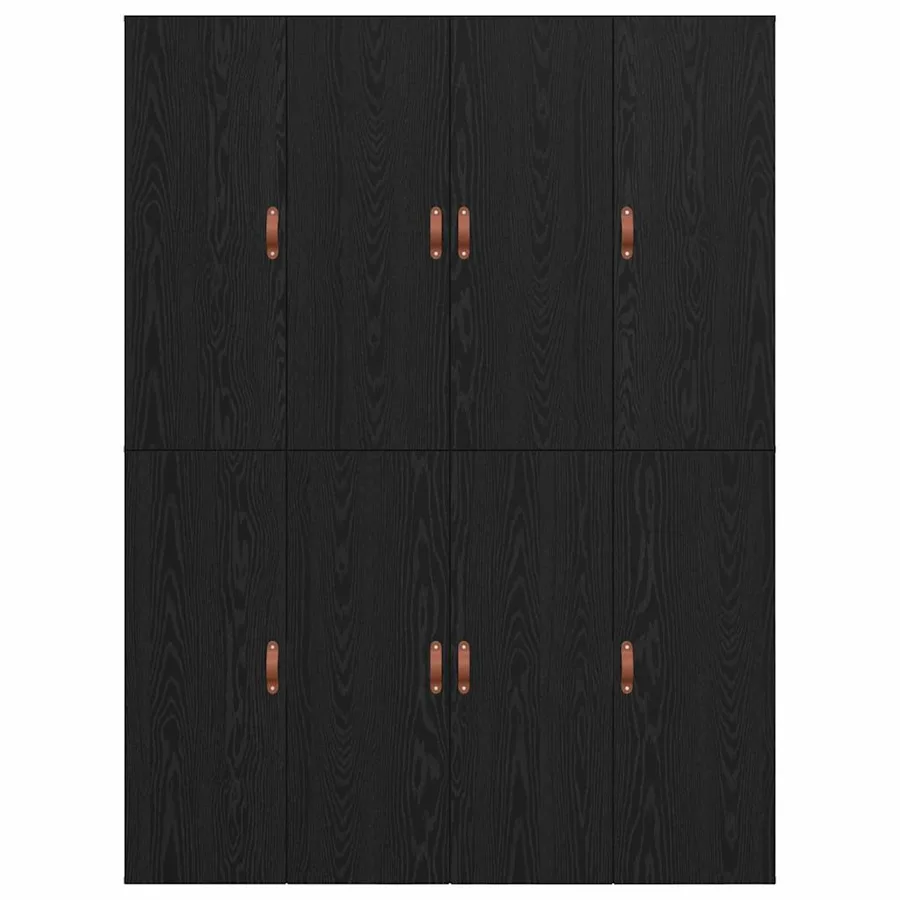 Cadre de lit avec rangement Chêne noir 135 x 190 cm - 9