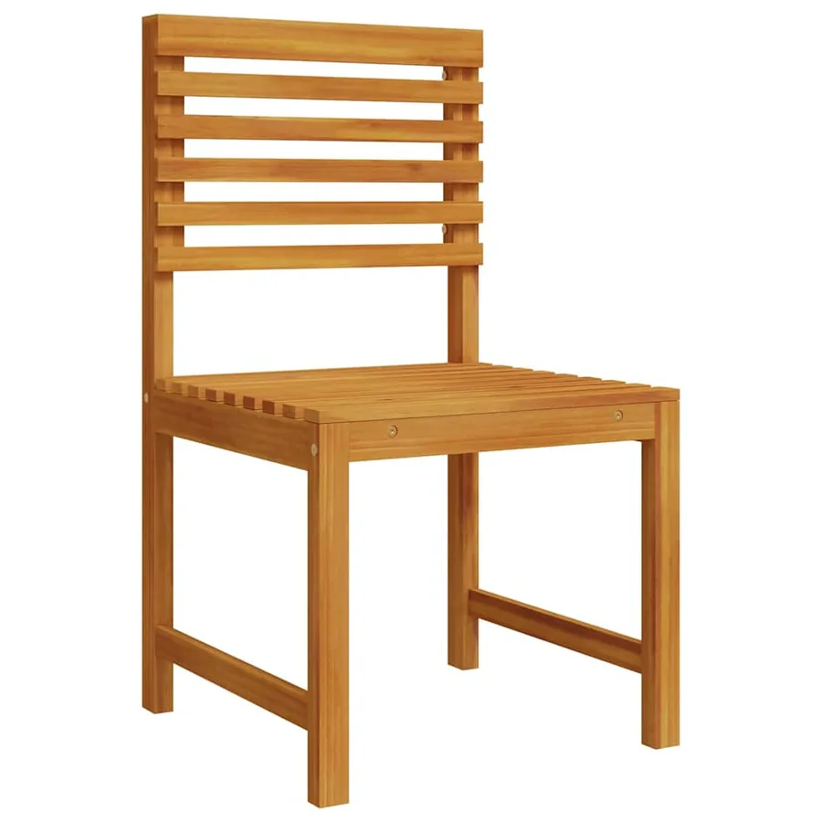 Ensemble bistro de jardin 6 pcs Marron Bois d'Acacia Massif - 5