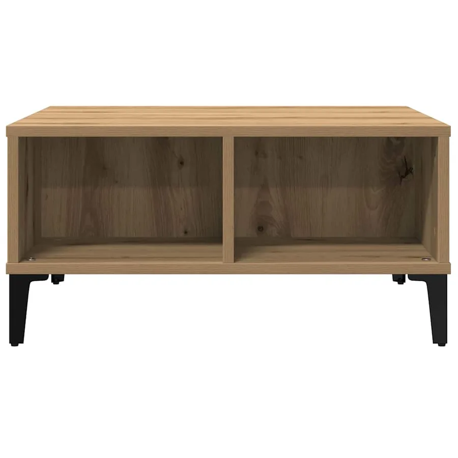 Table basse Chêne artisanal 60 x 60 x 30 cm - 5