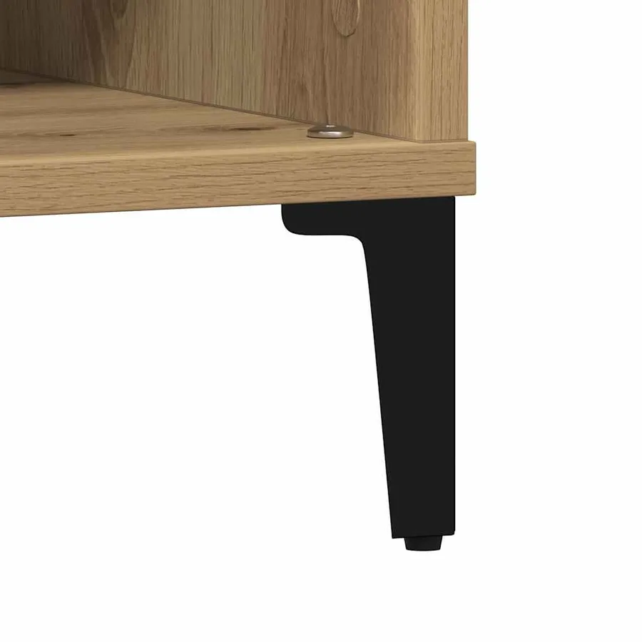 Table basse Chêne artisanal 60 x 60 x 30 cm - 9