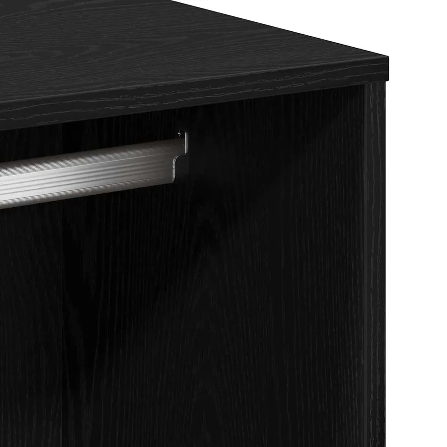 Ensemble de table de maquillage LED avec tiroir Chêne noir - 15