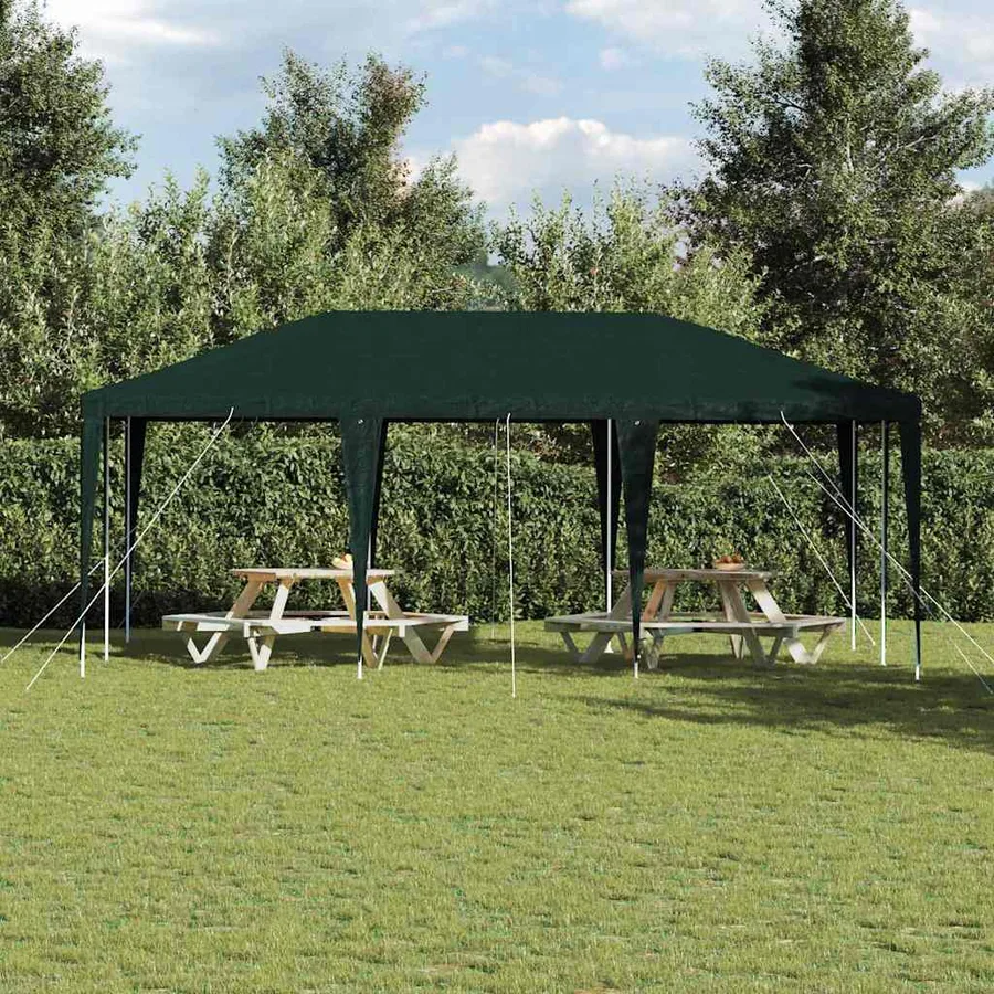 Tente de fête Vert 600 x 400 x 266 cm Polyéthylène et acier - 4
