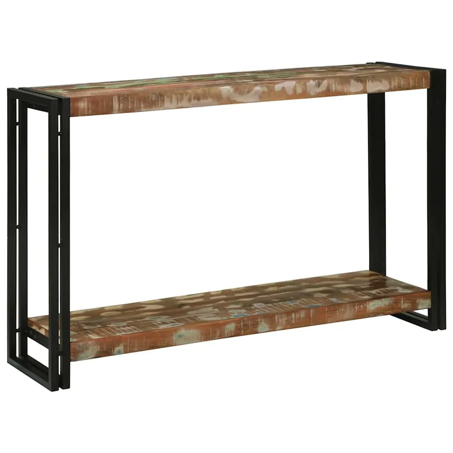 Table console Multicolore 120 x 33 x 75 cm Bois Recyclé Solide