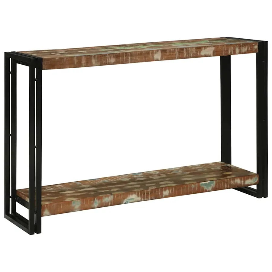 Table console Multicolore 120 x 33 x 75 cm Bois Recyclé Solide - 2