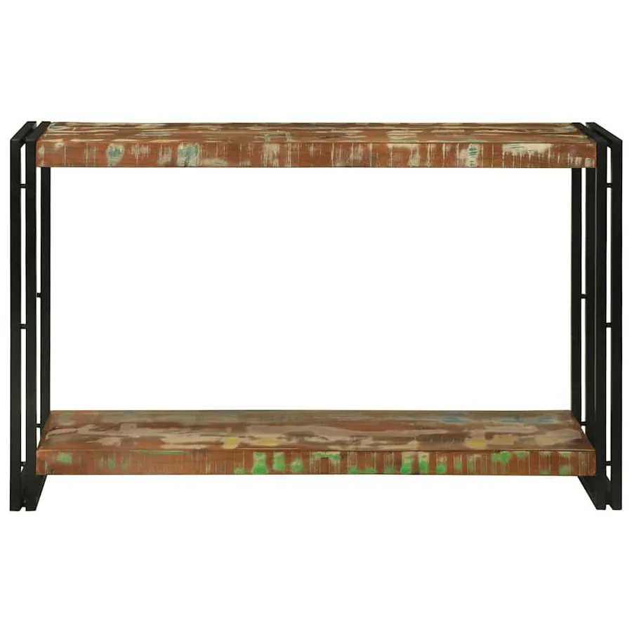 Table console Multicolore 120 x 33 x 75 cm Bois Recyclé Solide - 3