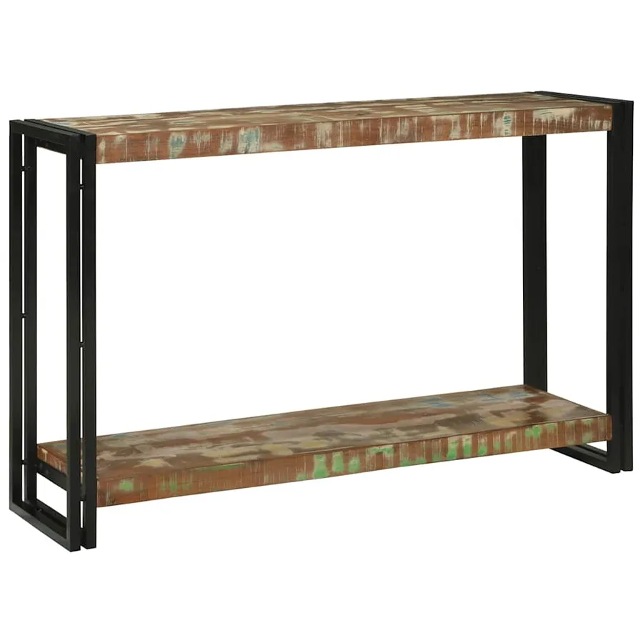 Table console Multicolore 120 x 33 x 75 cm Bois Recyclé Solide - 5