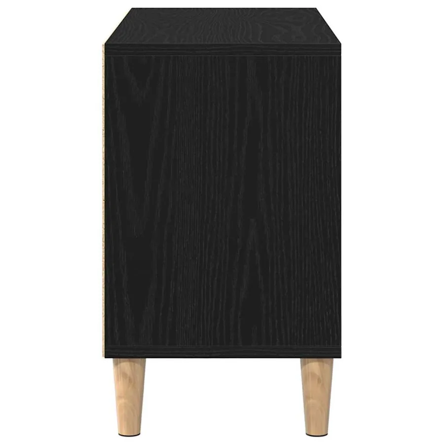 Meuble TV Chêne noir 69,5 x 30 x 50 cm Bois d'ingénierie - 7