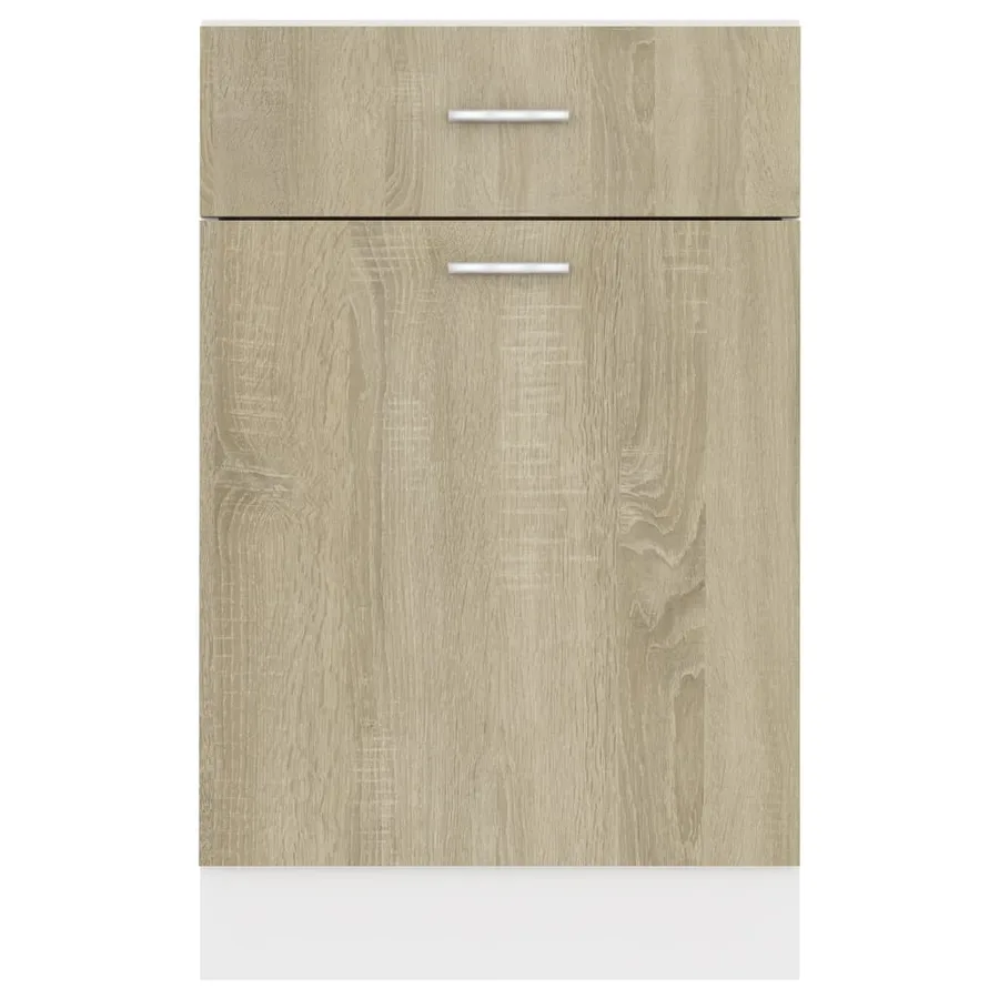 Armoire à tiroirs inférieure "Lyon" Chêne Sonoma 50 x 46 x 81,5 cm Bois d'ingénierie - 7