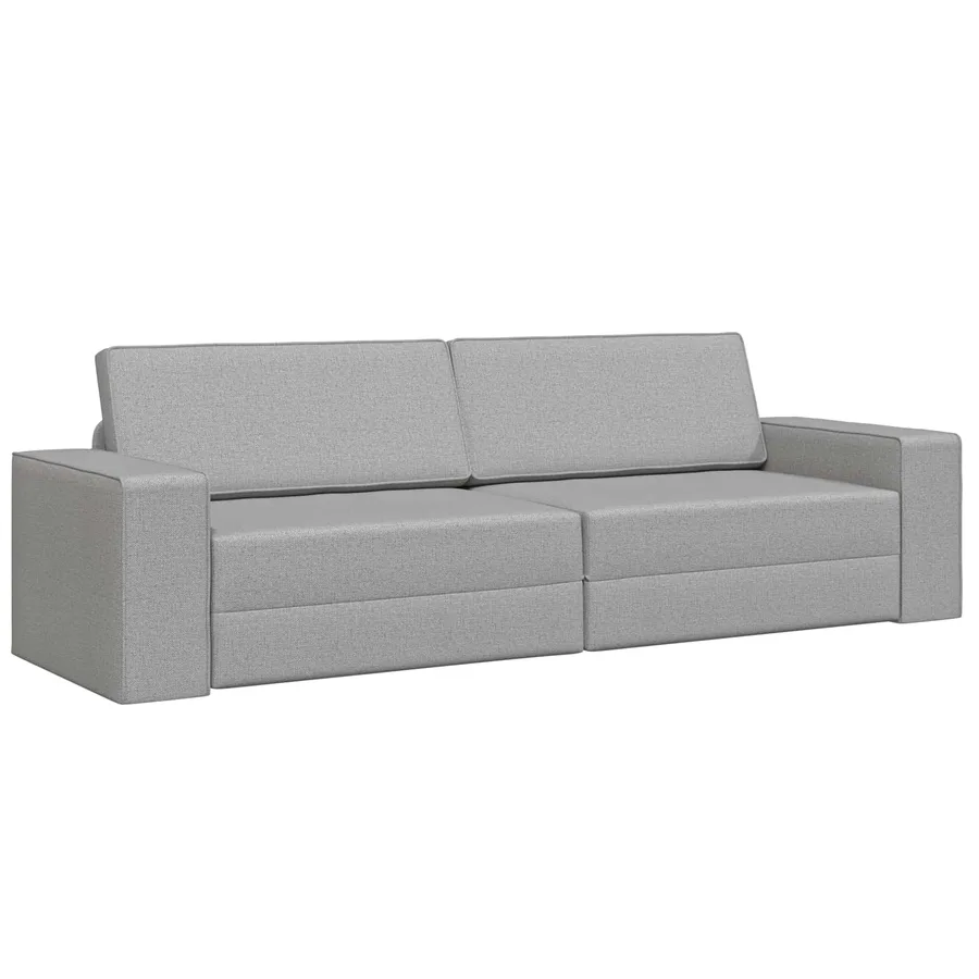 Canapé-Lit Gris nuage 245 x 78 x 77 cm tissu - 2