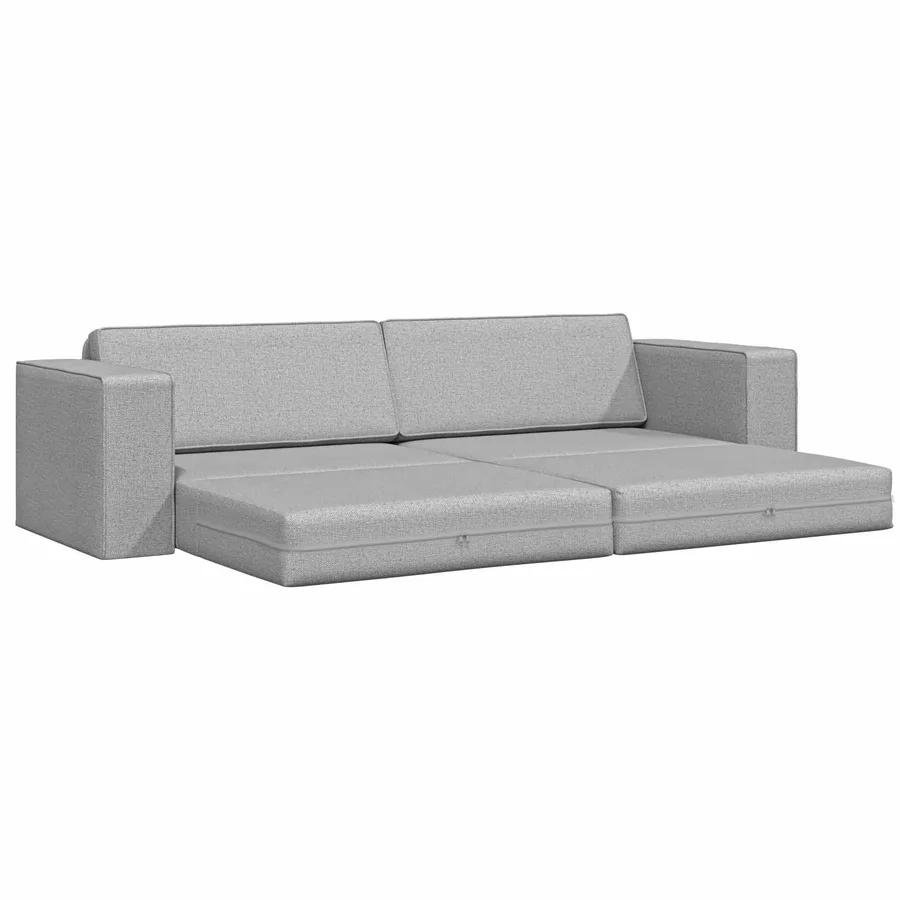 Canapé-Lit Gris nuage 245 x 78 x 77 cm tissu - 4