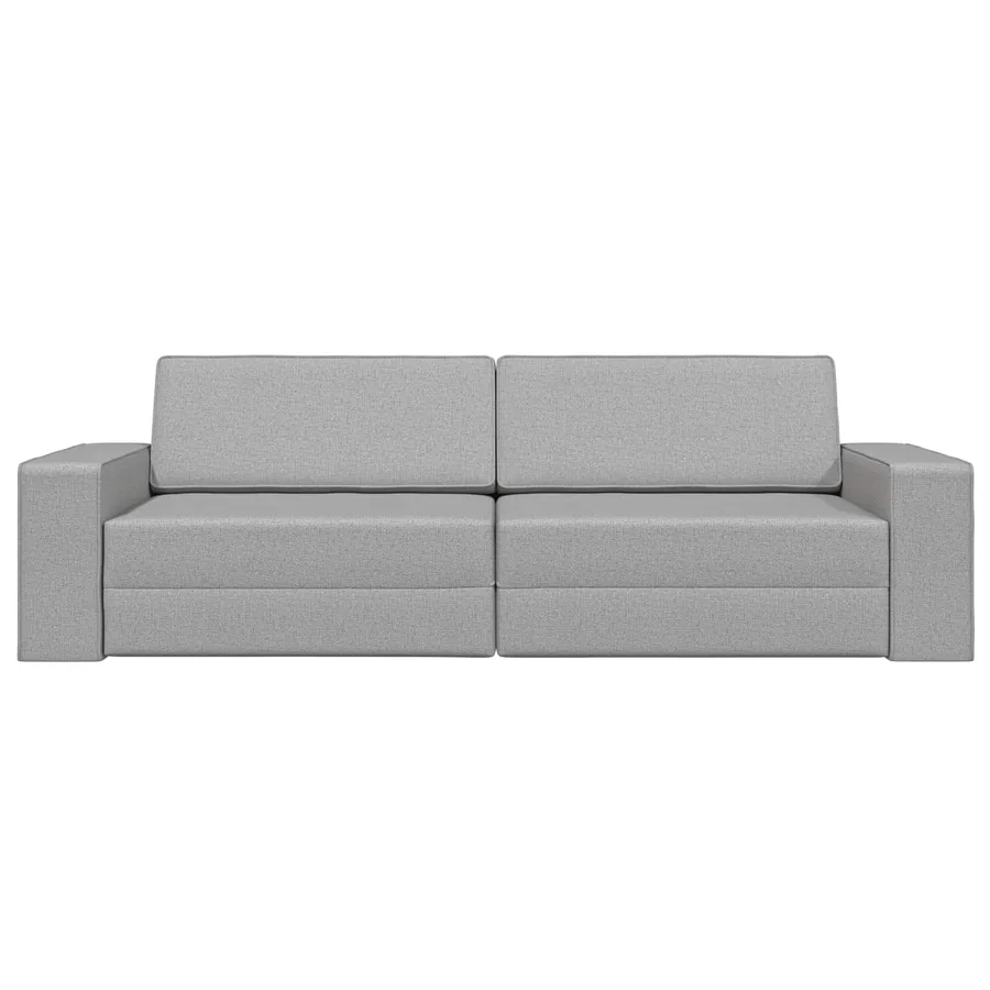 Canapé-Lit Gris nuage 245 x 78 x 77 cm tissu - 5