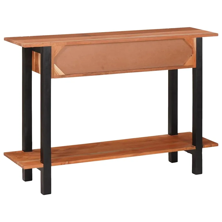 Table console avec tiroir Marron et Noir 110 x 30 x 75 cm - 7