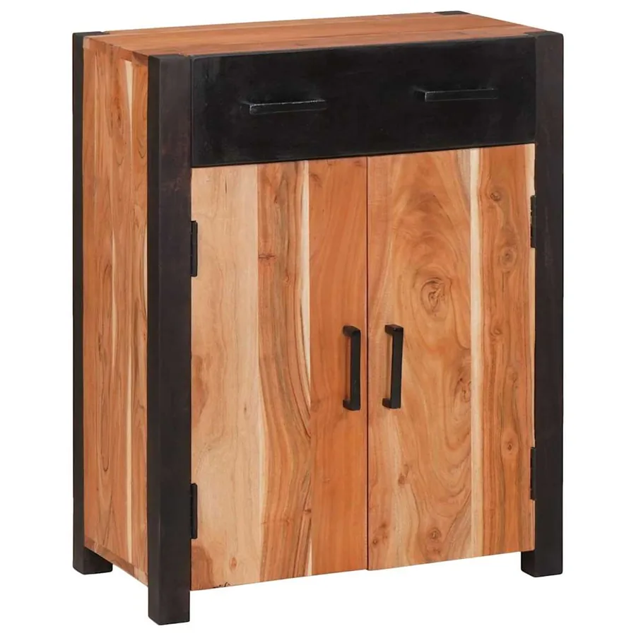 Buffet 3 pcs Marron 165 x 30 x 75 cm Bois d'Acacia Massif - 3