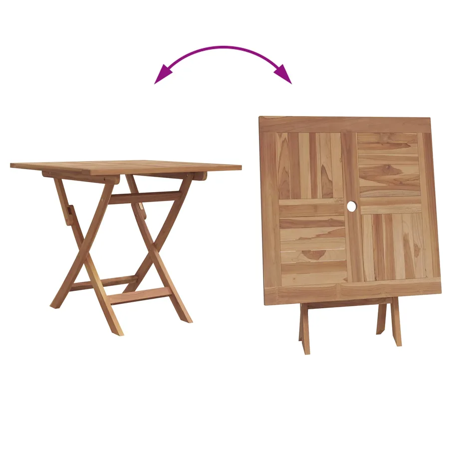 Ensemble de salle à manger pour jardin 3 pcs Marron - 5