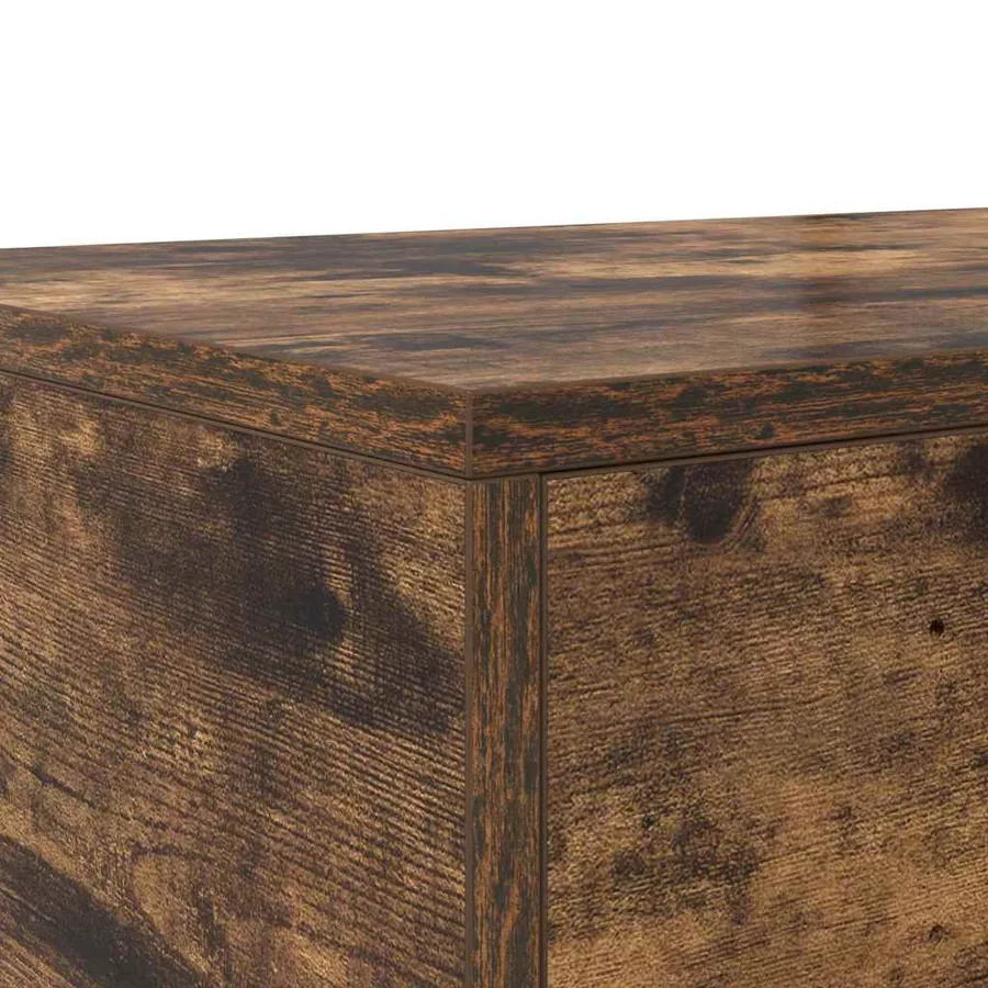 Tiroirs de lit Chêne fumé 80 x 36,5 x 16,5 cm Bois d'ingénierie - 8