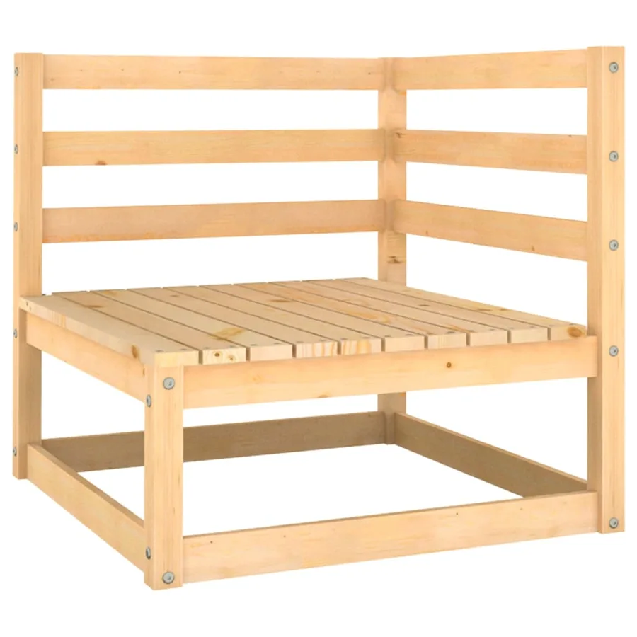 Salon de jardin 3 pcs bois de pin massif - 4