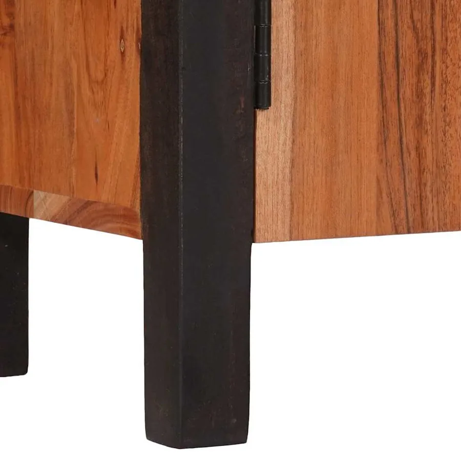 Buffet Marron 55 x 30 x 75 cm Bois d'Acacia Massif - 10