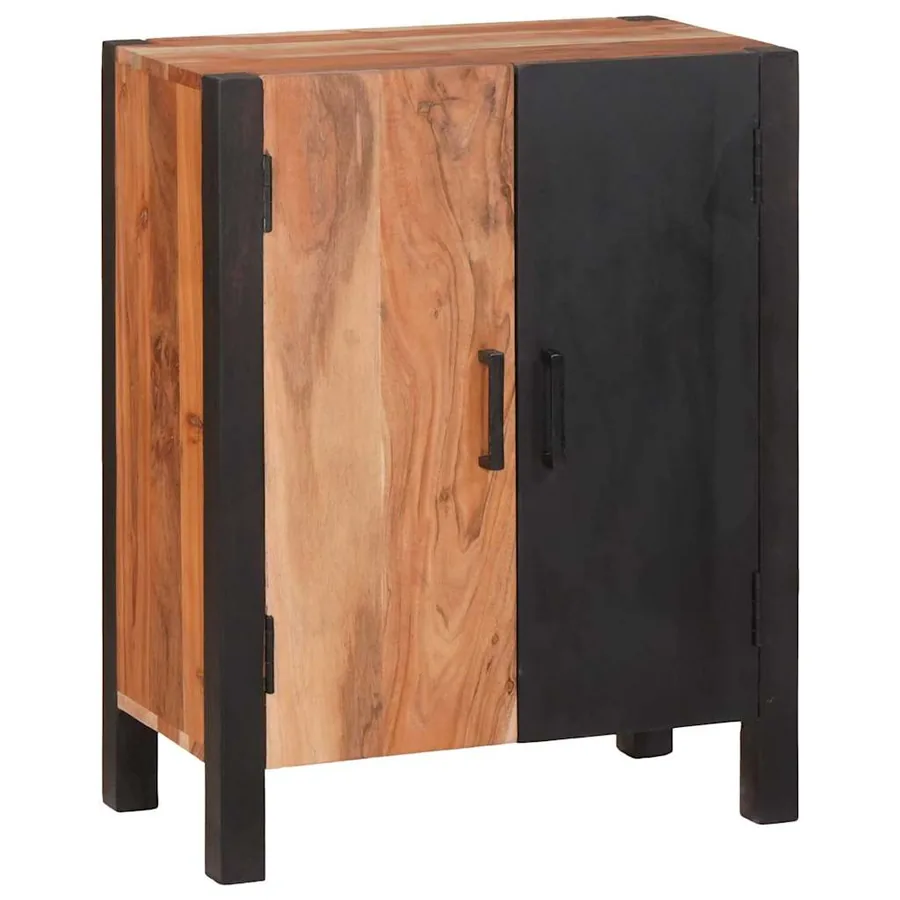 Buffet Marron 55 x 30 x 75 cm Bois d'Acacia Massif - 2