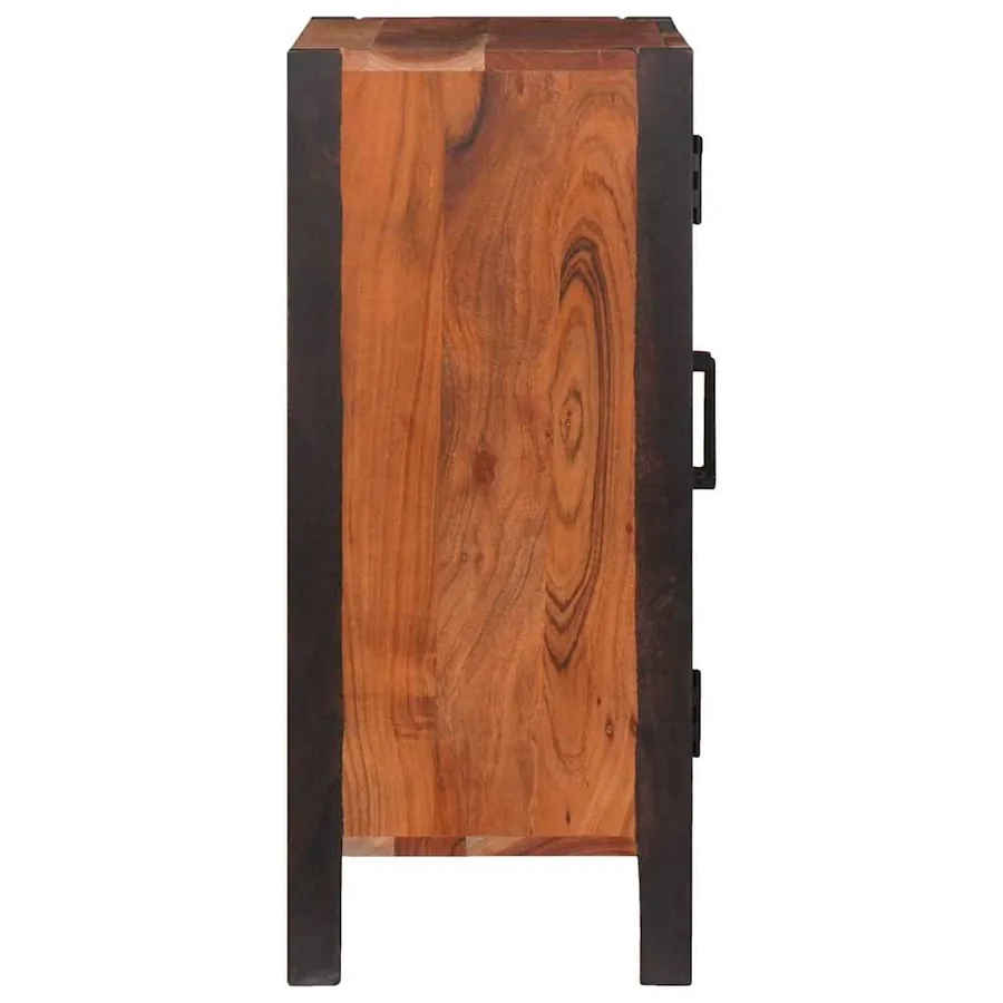Buffet Marron 55 x 30 x 75 cm Bois d'Acacia Massif - 6