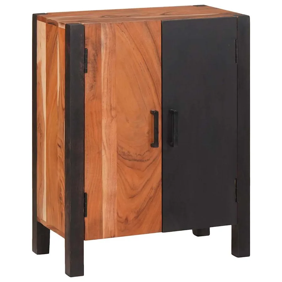 Buffet 3 pcs Marron 55 x 30 x 75 cm Bois d'Acacia Massif - 3