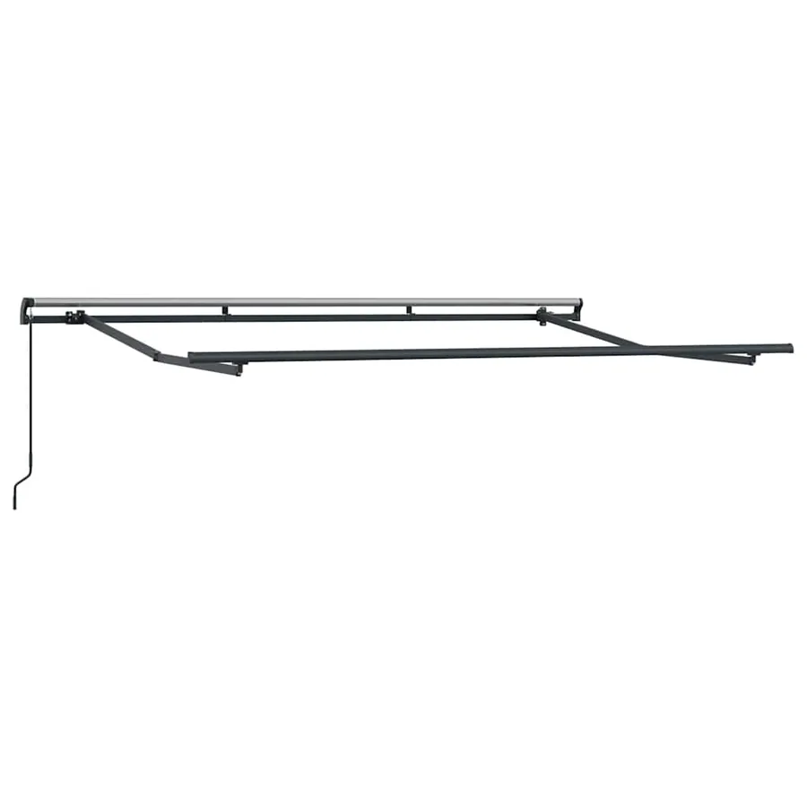 Cadre d'auvent Anthracite 3,5 x 2 m Métal - 2