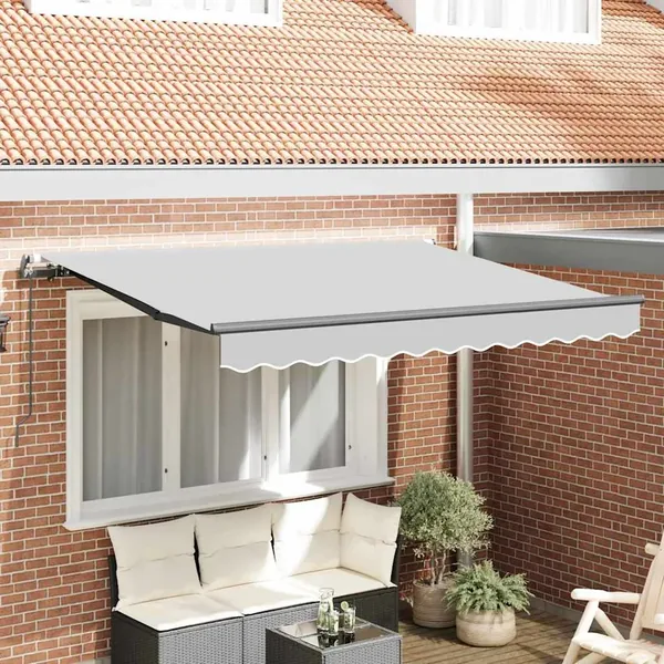 Cadre d'auvent Anthracite 2,5 x 2 m Métal