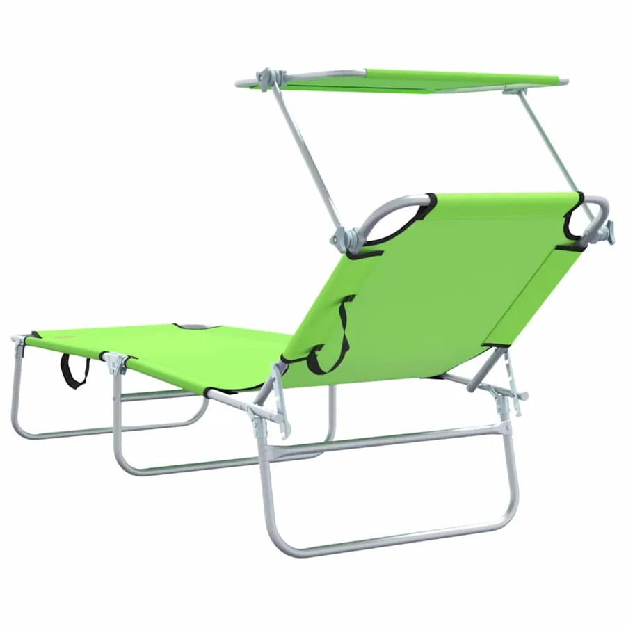 Transat 2 pcs Vert 58 x 188 x 77cm Polyester - 7