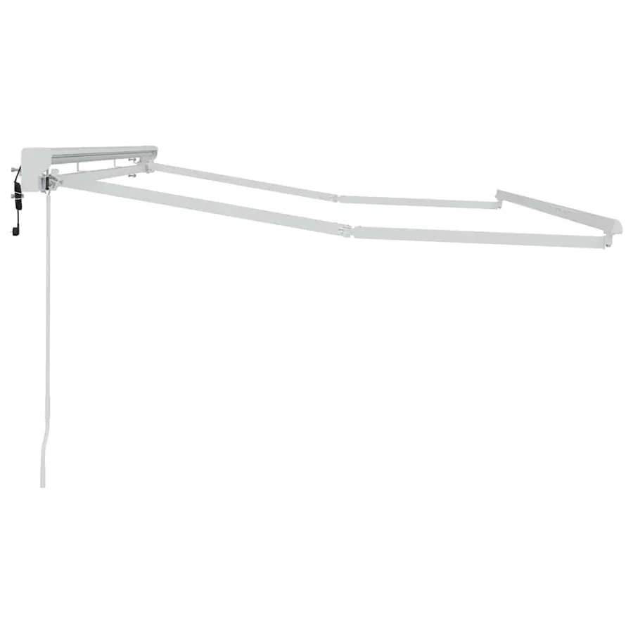 Cadre d'auvent Réglable Blanc 3,5 x 2 m Acier - 5