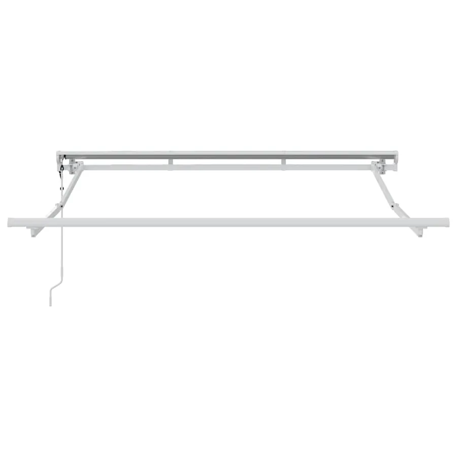 Cadre d'auvent Réglable Blanc 2,5 x 2 m Acier - 4