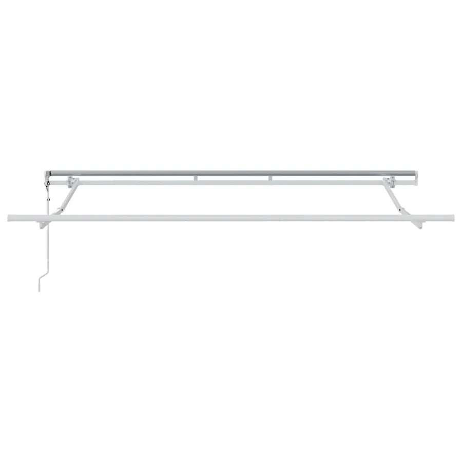 Cadre d'auvent Blanc 3,5 x 2 m Métal - 4