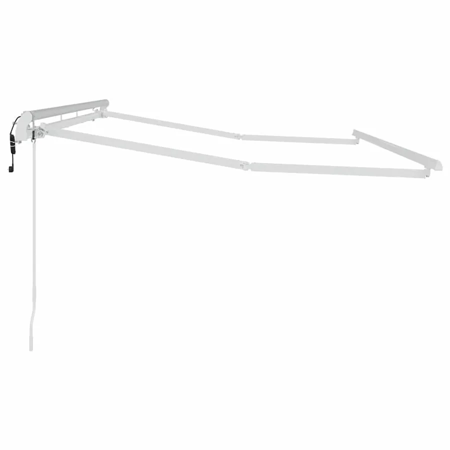 Cadre d'auvent Blanc 3,5 x 2 m Métal - 5