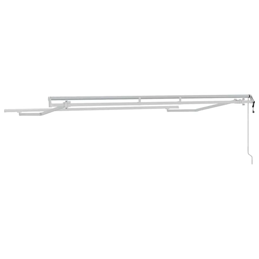 Cadre d'auvent Blanc 3,5 x 2 m Métal - 6