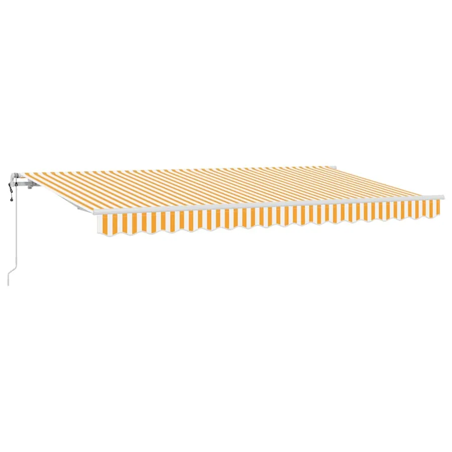Auvent Rétractable Jaune 350 x 200 cm tissu - 2