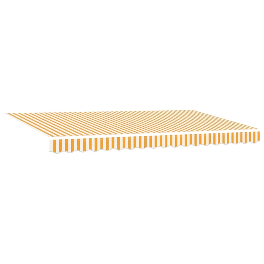 Auvent Rétractable Jaune 400 x 200 cm tissu - 5
