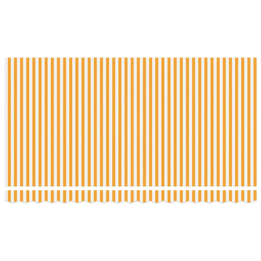 Auvent Rétractable Jaune 400 x 200 cm tissu - 7