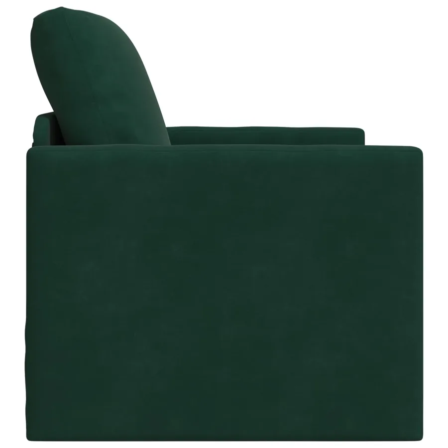 Canapé-Lit Vert foncé 74 x 77 x 81 cm Velours - 6