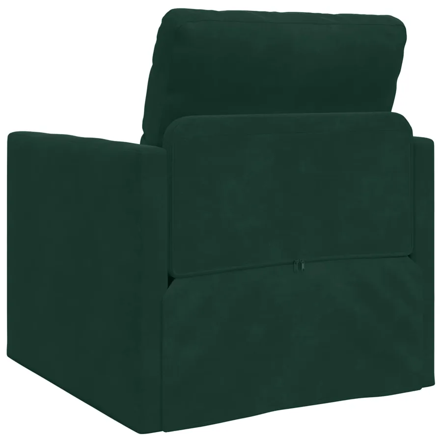 Canapé-Lit Vert foncé 74 x 77 x 81 cm Velours - 7