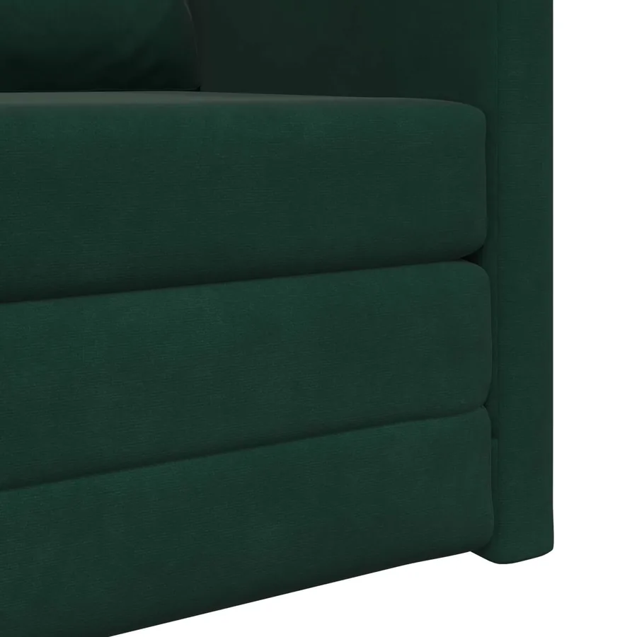 Canapé-Lit Vert foncé 74 x 77 x 81 cm Velours - 9