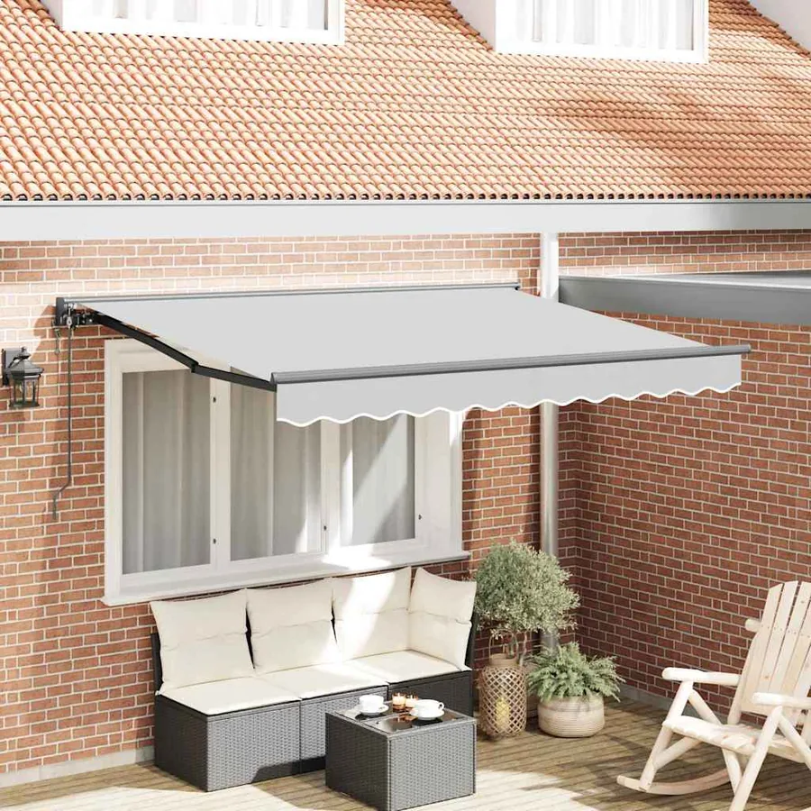 Cadre d'auvent Anthracite 2,5 x 2 m Métal
