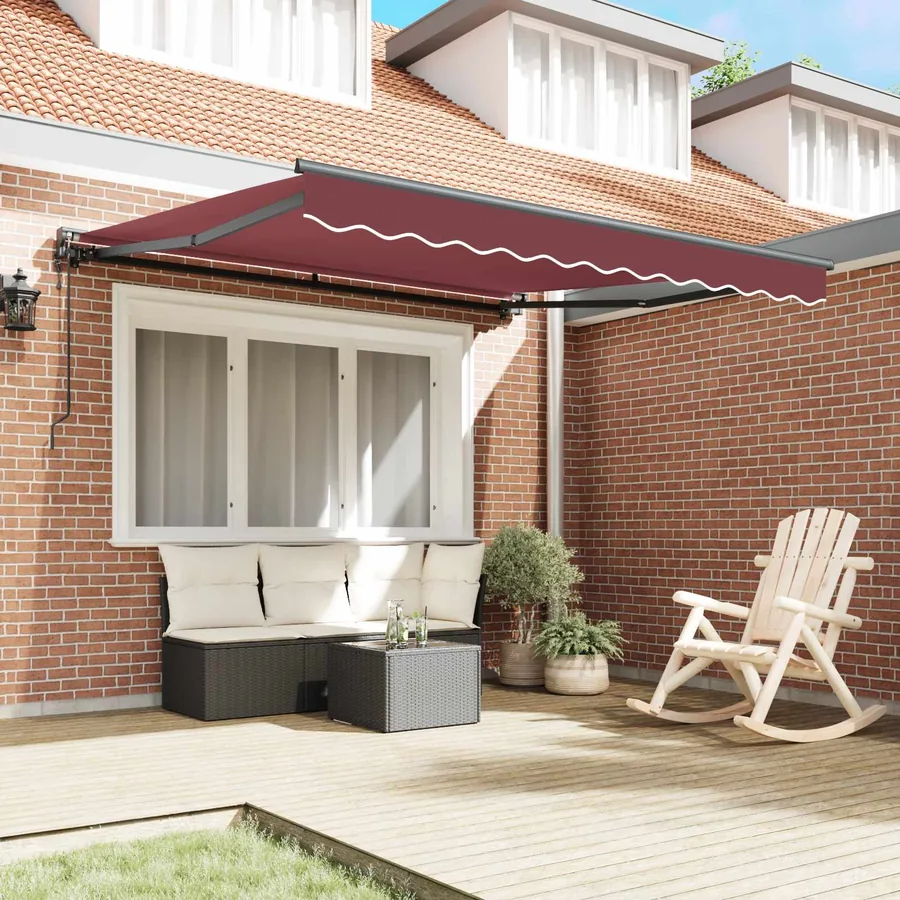 Cadre d'auvent Bordeaux 350 x 250 cm - 3